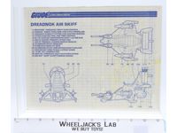 Dreadnok Air Skiff 1987 ORIGINAL Instructions Blueprints G.I. Joe Hasbro