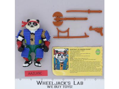 Panda Khan 100% Complete Teenage Mutant Ninja Turtles TMNT Playmates 1990