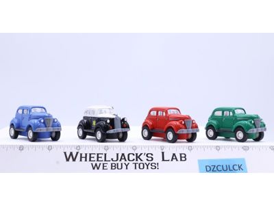 Lot of 4 Dick Tracy Pull-Back Toy Cars 1990 Applause Disney Vintage