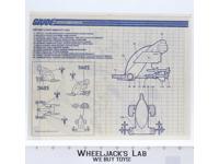 Destro's Anti-Gravity Pod 1988 ORIGINAL Instructions/ Blueprints G.I. Joe