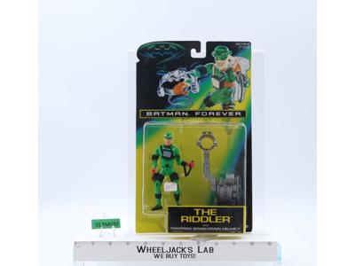 The Riddler W/Tapping Brain-Drain Helmet Batman Forever 1995 Kenner MOSC