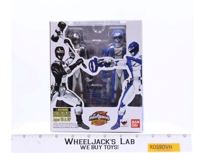 Blue & Black Overdrive Rangers S.H. Figuarts Power Rangers 2013 Bandai NEW MISB