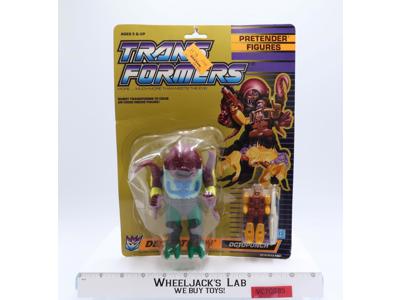 Octopunch Pretenders MOSC NEW 1989 Vintage Hasbro G1 Transformers Action Figure