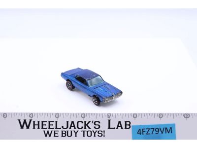 Custom Cougar Blue Hot Wheels 1967 1968 Mattel Redline Vintage RL