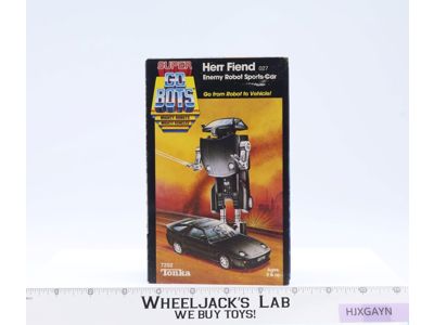 Herr Fiend 100% Complete W/Box 1984 Super Gobots Go-Bots Bandai Tonka