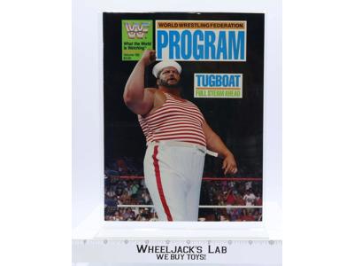 WWF Lineup Sheet Orlando 9/9/90 1990 Event Card Program Magazine Vol 183 Tugboat