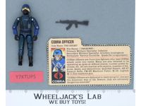 Cobra Officer V1.5 Swivel Arms 100% Complete G.I. Joe 1983 Hasbro Vintage Figure