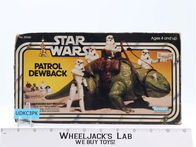Patrol Dewback 100% Complete W/Box Star Wars 1983 Kenner Action Figure Vehicle