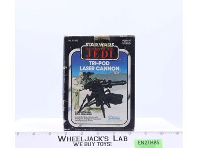 Tri-Pod Laser Cannon 100% Complete W/Box Star Wars ROTJ 1983 Kenner Vehicle