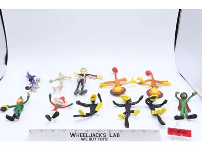 Lot of 11 Bendable/Posable Holiday Figures Vintage Action Figures