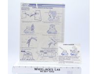 Cobra Bunker 1985 ORIGINAL Instructions/ Blueprints G.I. Joe Hasbro Vehicle