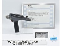 Classic Phaser W/ Red Trigger Star Trek 1980's,2008 Richard A. Coyle W/COA