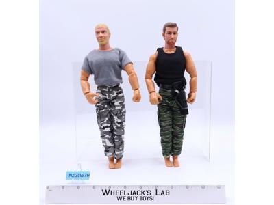 Lot of 2 World Peacekeepers Power Team 12" Soldier Camo