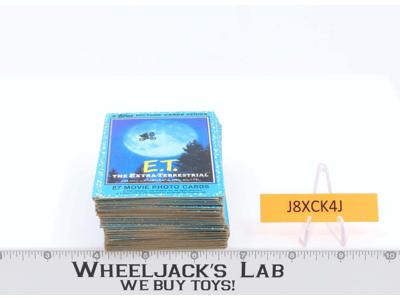 Lot of 72 E.T. The Extra-Terrestrial 1982 Universal Studios Topps Trading Cards