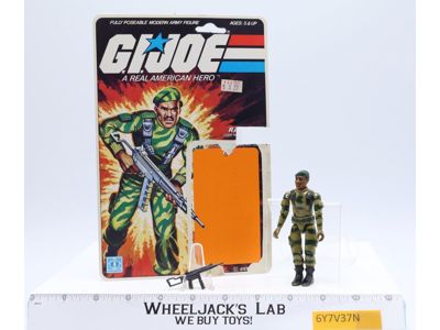 Stalker V1 Straight Arm 100% Complete 9 Cardback 1982 G.I. Joe Hasbro Vintage