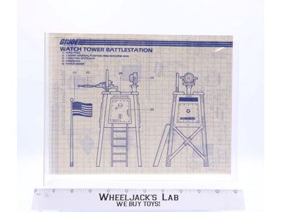 Watch Tower Battlestation 1984 ORIGINAL Instructions Blueprints G.I. Joe Vehicle