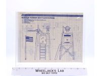 Watch Tower Battlestation 1984 ORIGINAL Instructions Blueprints G.I. Joe Vehicle