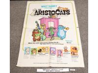 The Aristocats Walt Disney Original 1972 Movie Poster 26 x 20