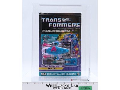 Skalor Large Blister AFA HIGHEST GRADED 80 75/85/90 G1 Transformers 1988 Hasbro