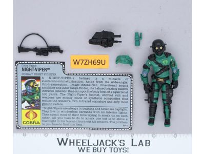 Night-Viper V1 100% Complete G.I. Joe 1989 Hasbro Vintage Action Figure