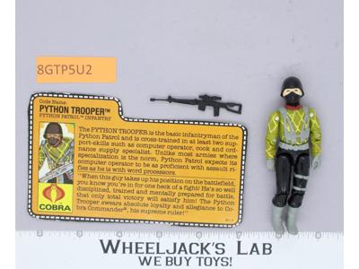 Python Trooper V1 100% Complete G.I. Joe 1989 Hasbro Vintage Action Figure