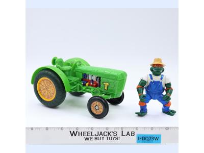Farmer Mike & his Turtle Tractor Complete TMNT 1993 Playmates Vintage Vehicle