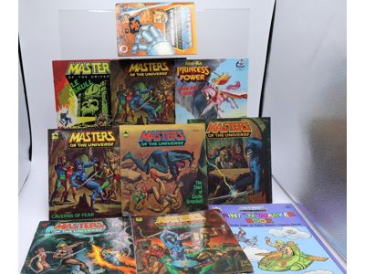 Lot of 10 MOTU Masters of the Universe Kid Stuff and Golden Books