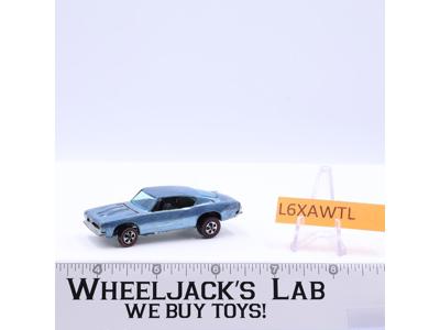 Custom Barracuda Light Ice Blue 1968 Hot Wheels Mattel Vintage Redline RL