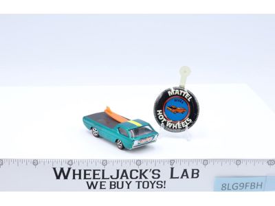 Deora Aqua 1967 Redline Hot Wheels Mattel Vintage RL USA w/ Button Surfboard