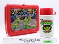 Teenage Mutant Ninja Turtles TMNT Plastic Lunchbox W/ Thermos 1990 Thermos Brand