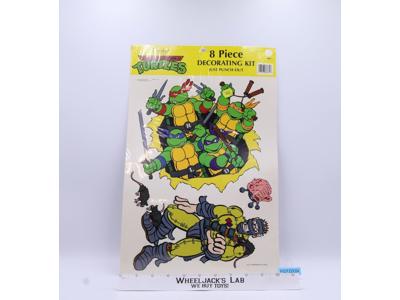 8 Piece Decorating Kit Teenage Mutant Ninja Turtles TMNT 1989 Eureka NEW SEALED