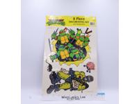 8 Piece Decorating Kit Teenage Mutant Ninja Turtles TMNT 1989 Eureka NEW SEALED