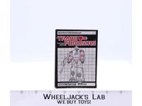 Blaster Figure Instruction Manual Booklet 1985 G1 Transformers