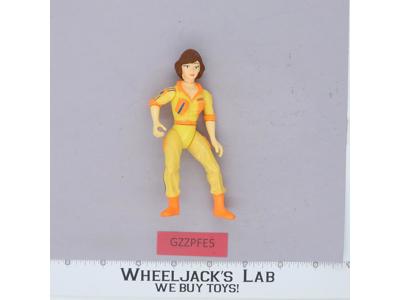 April O'Neil Teenage Mutant Ninja Turtles TMNT 1988 Playmates Blue Stripe Type