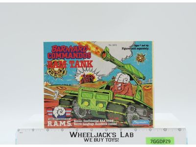 Ram Tank Barnyard Commandos 1989 Playmates Action Figure Vehicle NEW MISB SEALED