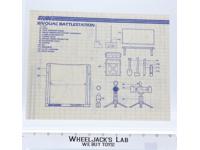Bivouac Battlestation 1984 ORIGINAL Instructions/Blueprints G.I. Joe Hasbro