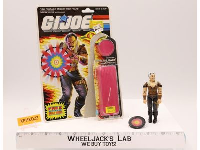 Crystal Ball V1 Complete W/Cardback & Bubble 1987 GI Joe Hasbro Vintage Figure