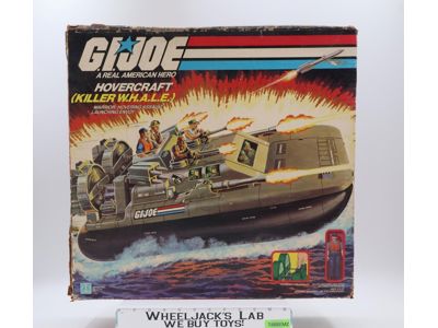 Hovercraft Killer W.H.A.L.E. 1ST RELEASE Variant Complete GI Joe 1984 Hasbro