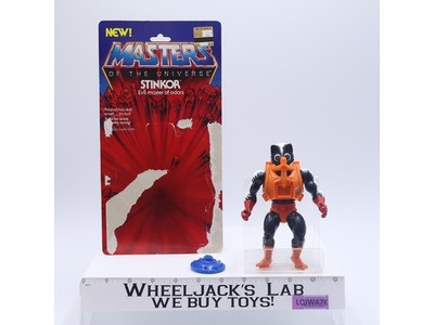 Stinkor W/12 Cardback 100% Complete He-Man Masters of the Universe MOTU 1984