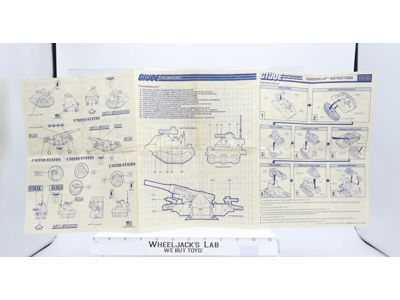 Thunderclap 1989 ORIGINAL Instructions / Blueprints G.I. Joe Hasbro Vehicle