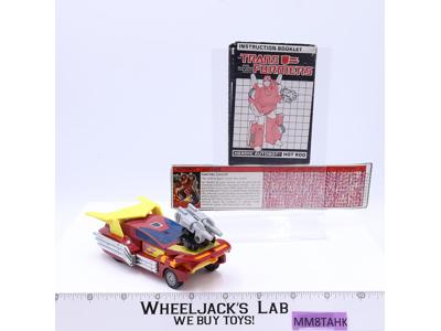 Targetmaster Hot Rod 100% Complete Vintage 1987 G1 Transformers Hasbro Figure