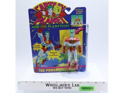 Captain Planet Light & Thunder Captain Planet 1991 Tiger Toys NEW MOSC SEALED
