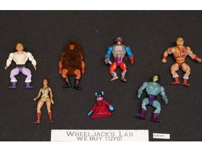 Lot of 7 (#4) He-Man Masters Of The Universe MOTU Vintage 1980s Mattel Figures