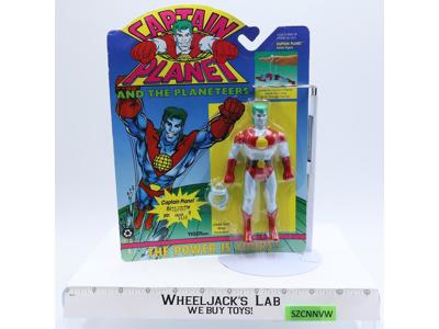 Captain Planet W/ Ring Captain Planet 1991 Tiger Toys NEW MOSC SEALED
