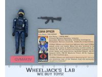 Cobra Officer V1 Straight Arms 100% Complete G.I. Joe 1982 Hasbro Vintage Figure