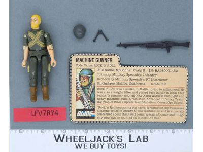 Rock 'N Roll V1 Straight Arm 100% Complete G.I. Joe 1982 Hasbro Vintage Figure