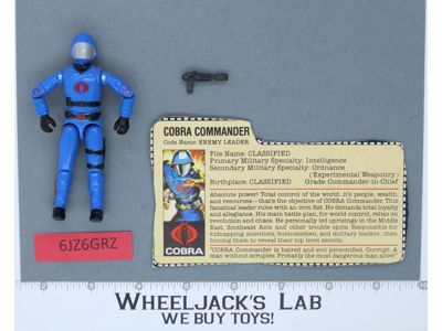 Cobra Commander V1.5 100% Complete G.I. Joe 1983 Hasbro Vintage Action Figure