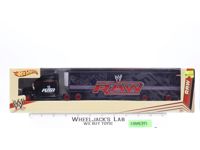 WWE RAW Wrestling Black Semi Truck & Trailer Hot Wheels 2011 Mattel NEW SEALED