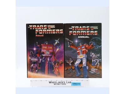 The Transformers Annual Hard Cover Book x2 1985 G1 Marvel/Grandreams
