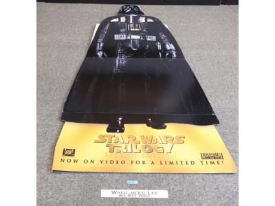 Darth Vader 6' Cardboard Cut-Out Movie Theater Display Standee Star Wars Trilogy